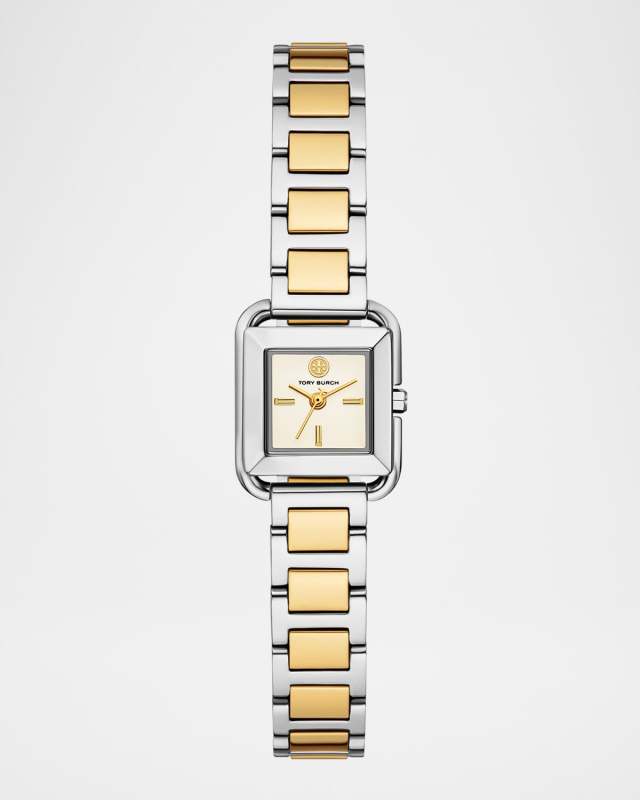 Mini Kira Square Two-Tone Stainless Steel Watch